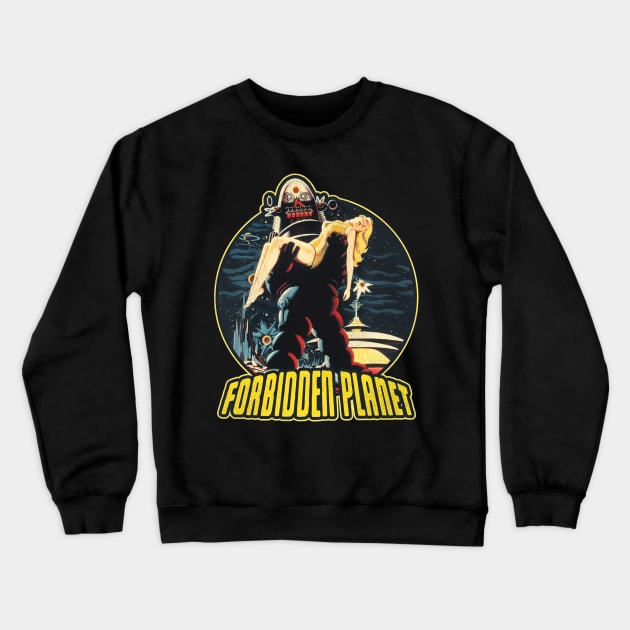 Forbidden Planet / Sci Fi Classic Movie Crewneck Sweatshirt by darklordpug